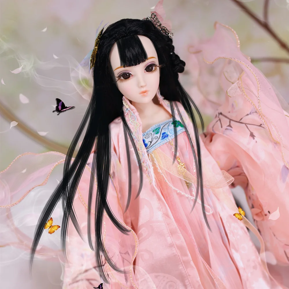 Дневник Queen 1/4 BJD суставы тела абрикосовый цветок с макияжем включая одежду обувь