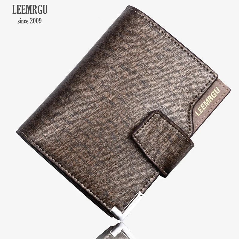 

Men's purse original leather brand men's cuffs for money and rights Short women mini wallet for men female Branded purses gift