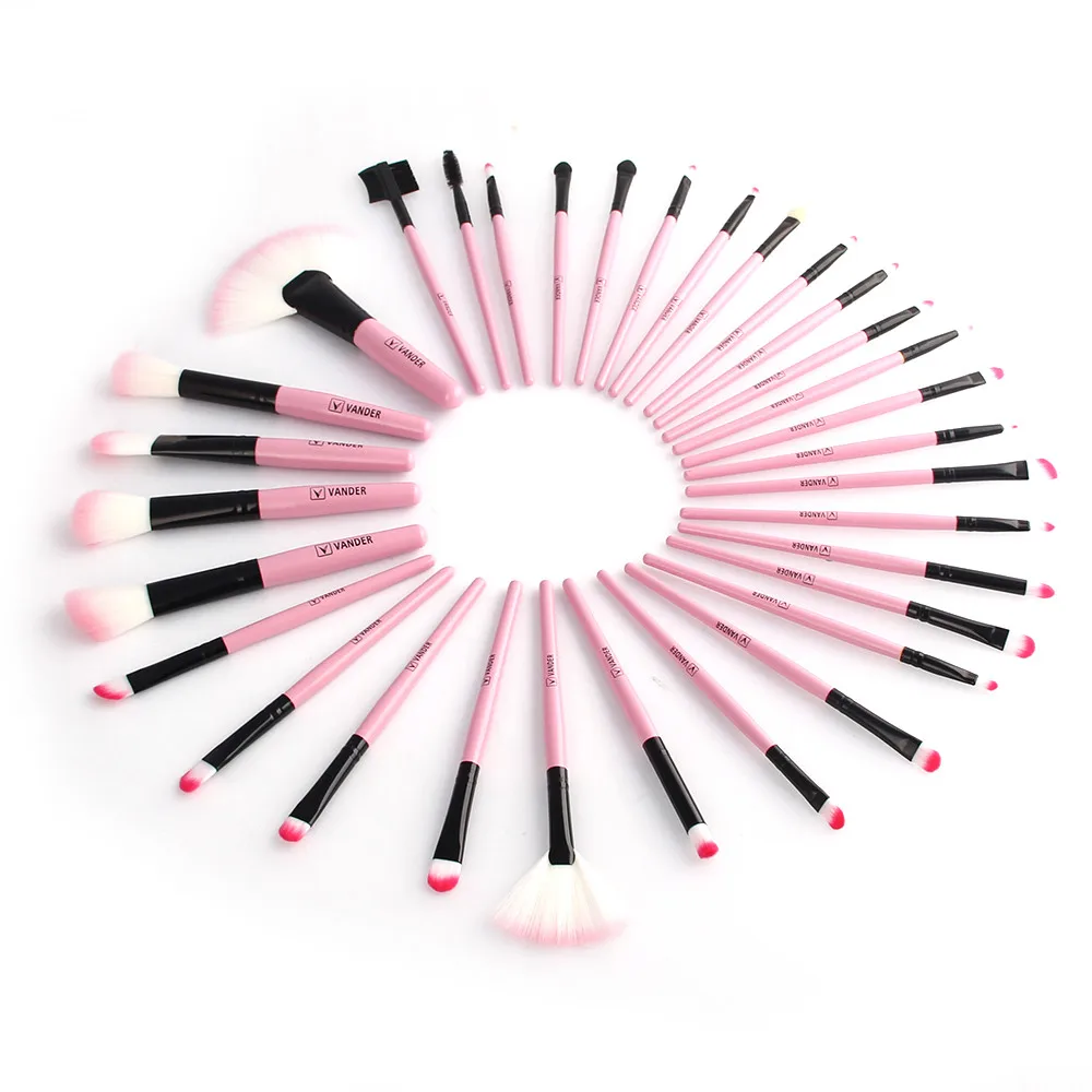 32Pcs Soft Makeup Brushes Professional Cosmetic Make Up Brush Tool Kit Set + Pouch Bag (19)
