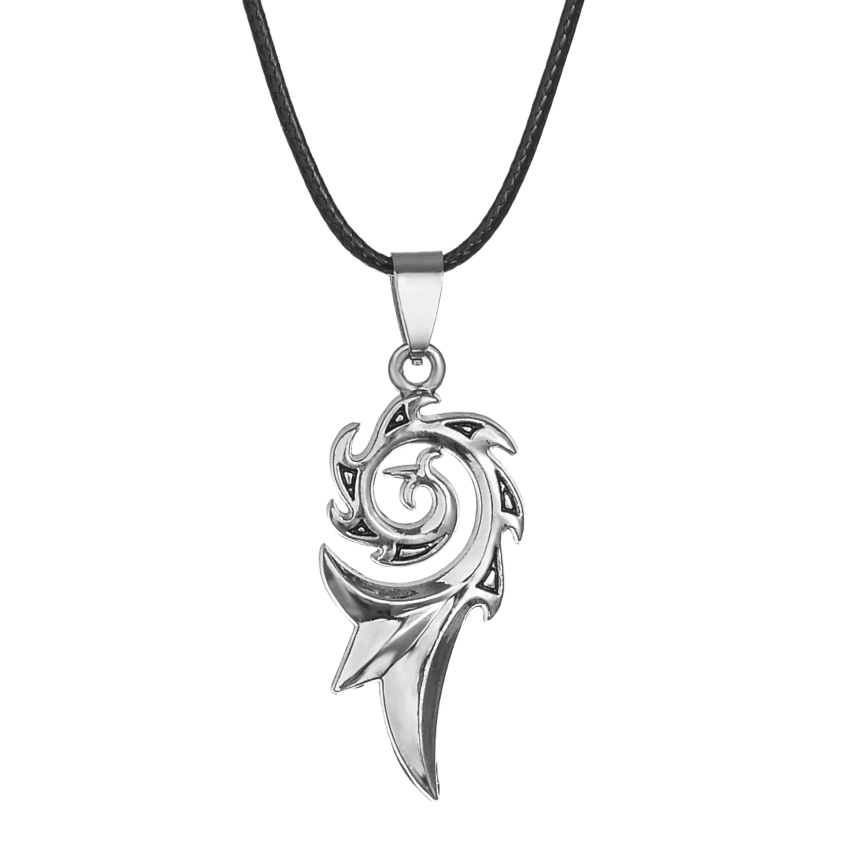 

Retro Vintage Bronze Geometry Necklace Male and Female Punk Pendant Alloy Choker Anime Suspension Jewelery Steampunk Chain Gift