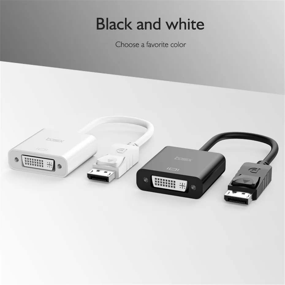 Basix DP to DVI Adapter1080P порт дисплея для Кабельный адаптер DVI папа-женщина для монитора проектор дисплей s