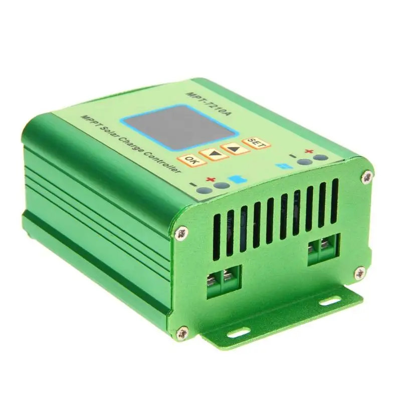 High-speed LCD MPPT 7210A Solar Regulator Charge Controller DC-DC Boost Aluminum Alloy Electrical Tool Accessories