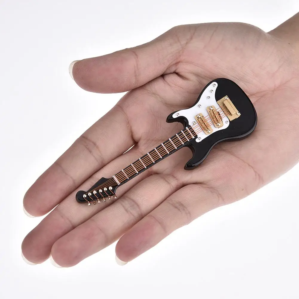10 cm Mini Guitarra Eléctrica modelo de Guitarra miniatura modelo Guitarra colección ornamentos decorativos modelo de regalo con soporte 10 cm Mini Guitarra Eléctrica modelo de Guitarra miniatura modelo Guitarra colección ornamentos decorativos modelo de regalo con soporte