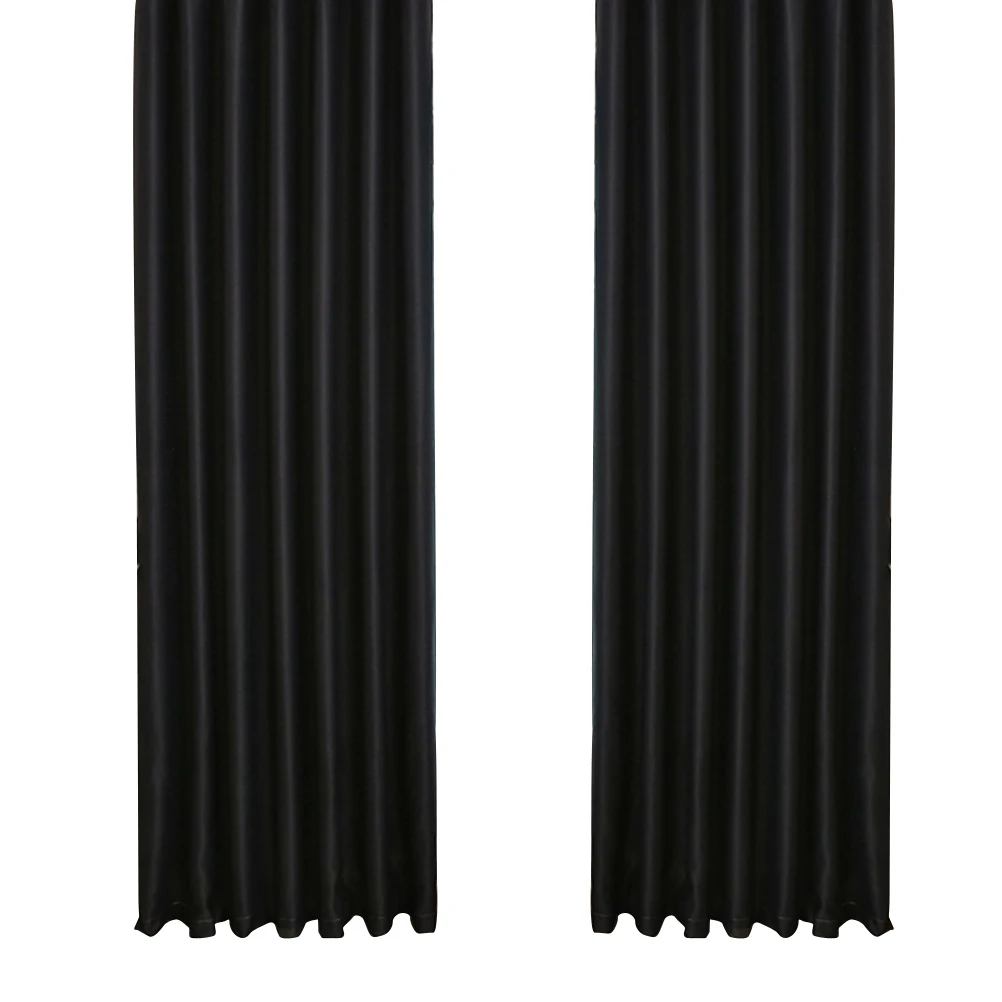 

Blackout Curtain Room Thermal Insulated Grommet Darkening Drape for Bedroom Living Room 39 x 84 Inch (Black)