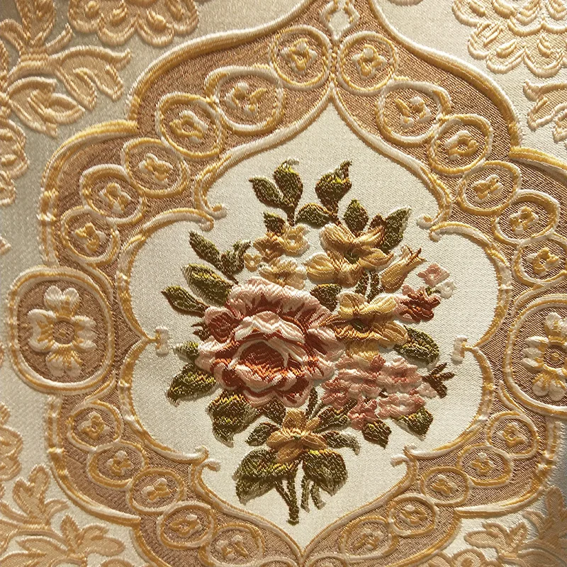  Luxury villa 3D embossed jacquard shading living room curtains for matching embroidery relief tulle - 32959834620
