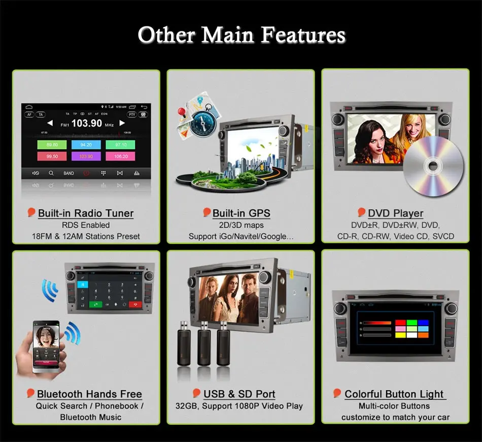 Excellent Ownice  Android 6.0 8 Core 2G RAM Car DVD GPS For Vauxhall Opel Astra H G J Vectra Antara Zafira Corsa Support 4G LTE 32G ROM 10