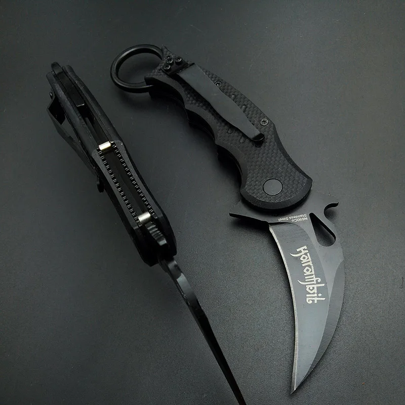 Karambit нож коготь G10 Ручка Открытый pockte нож выживания кемпинг инструмент тактический нож силы выживания обороны верхний нож
