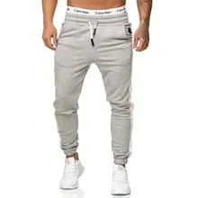 Мужские новые модные спортивные повседневные спортивные штаны с эластичной резинкой на талии и карманом