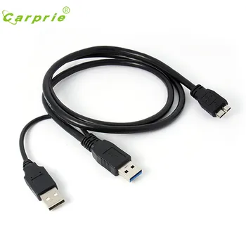 

CARPRIE 2020 Free shiping 1pc Dual A to Micro B USB 3.0 Y Cable Move Hard Disk Cable High quality Sep 14