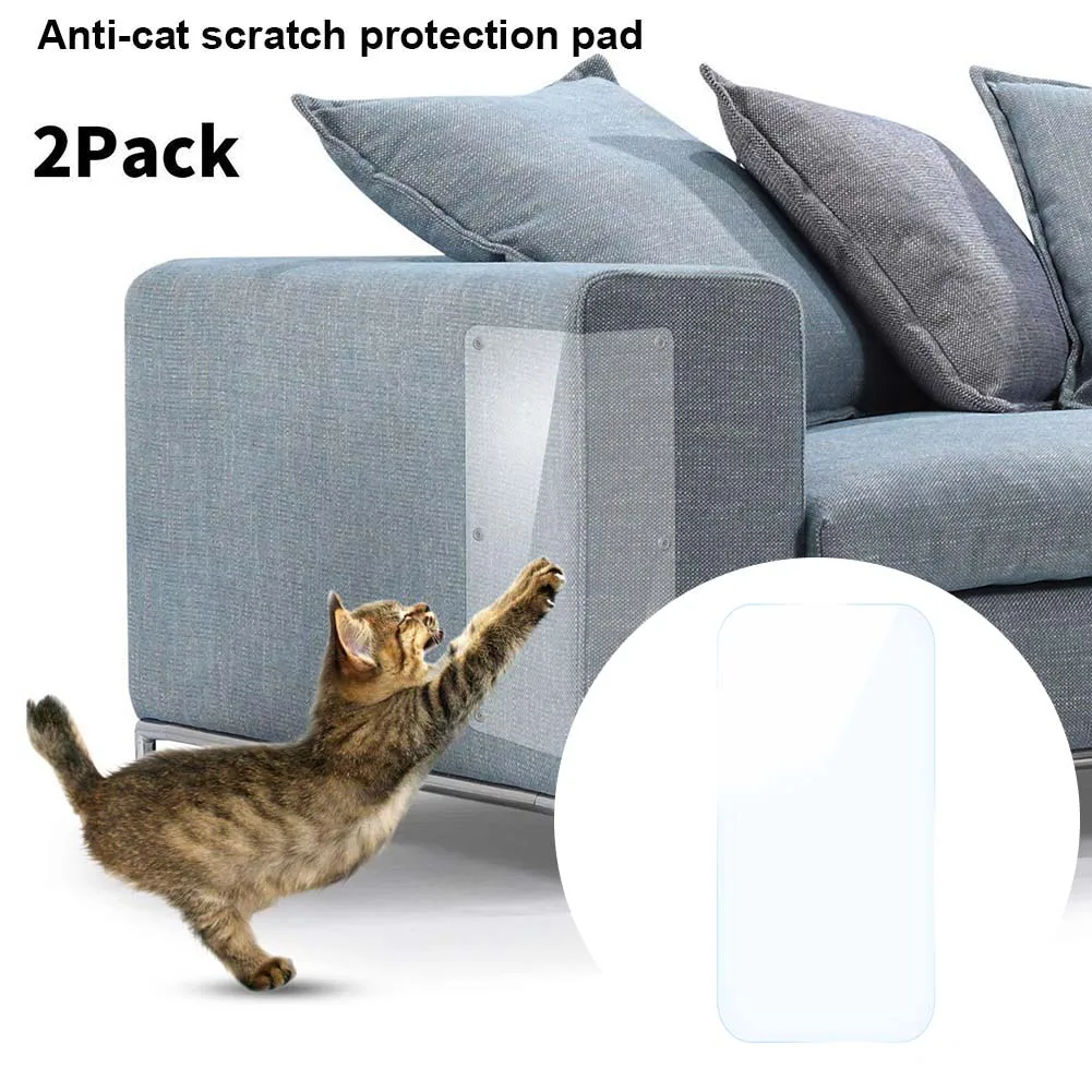 

2 Pcs Couch Guards Cat Claw Furniture Protector Self-Adhesive Anti Scratching Sofa Protect Pads CLH@8