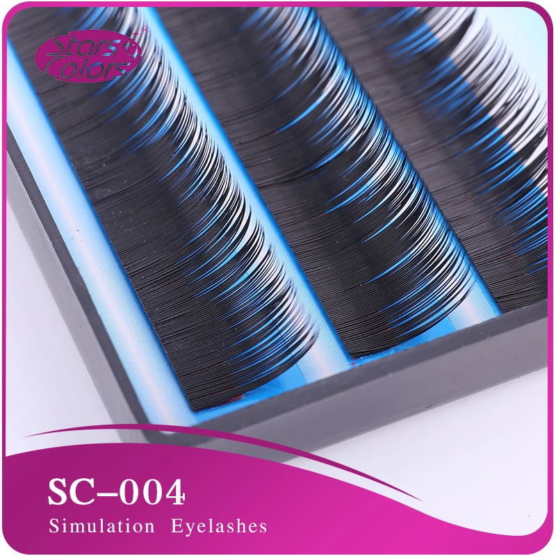 

Free shipping 5 trays fake Eyelashes Natural false Individual eyelashes Thick Single Eye lash Handmade lash make up Extension