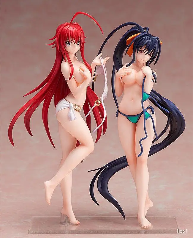 

Anime High School DxD action figure Rias Gremory Himejima Akeno sexy Swimwear Ver. 1/12 scale model decoration pvc toy doll 13cm