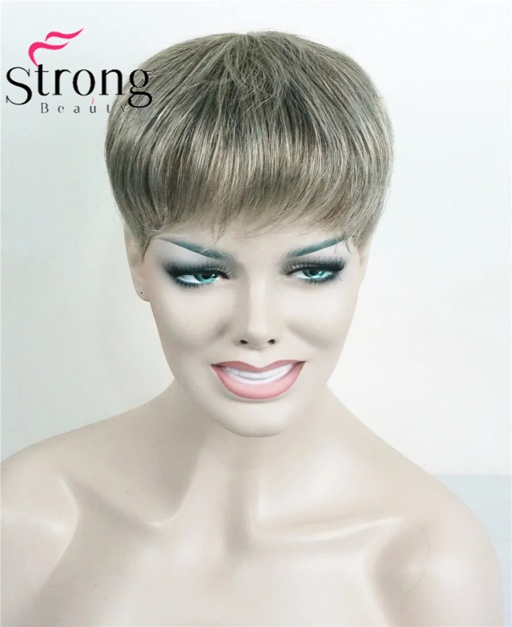 

StrongBeauty Toupee Womens Synthetic hair short Toupe Hair Extensions Hair Piece COLOUR CHOICES