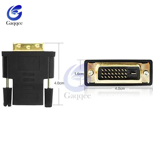 Кабели адаптеры DVI 24 + 1 HDMI позолоченный штекер 24k кабель Папа мама конвертер 1080P