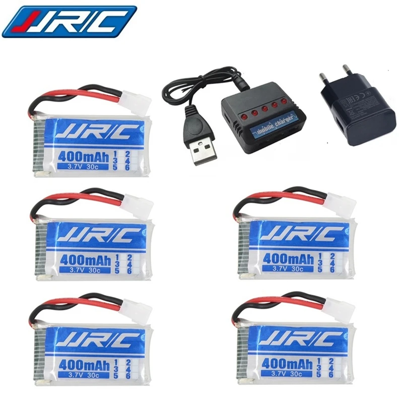 Обновленная версия Lipo батарея 3,7 v 400mAh 30C для JJRC H31 H43hw Дрон Li-battery JJRC H31 Lipo battery+ 6 в 1 кабель зарядное устройство