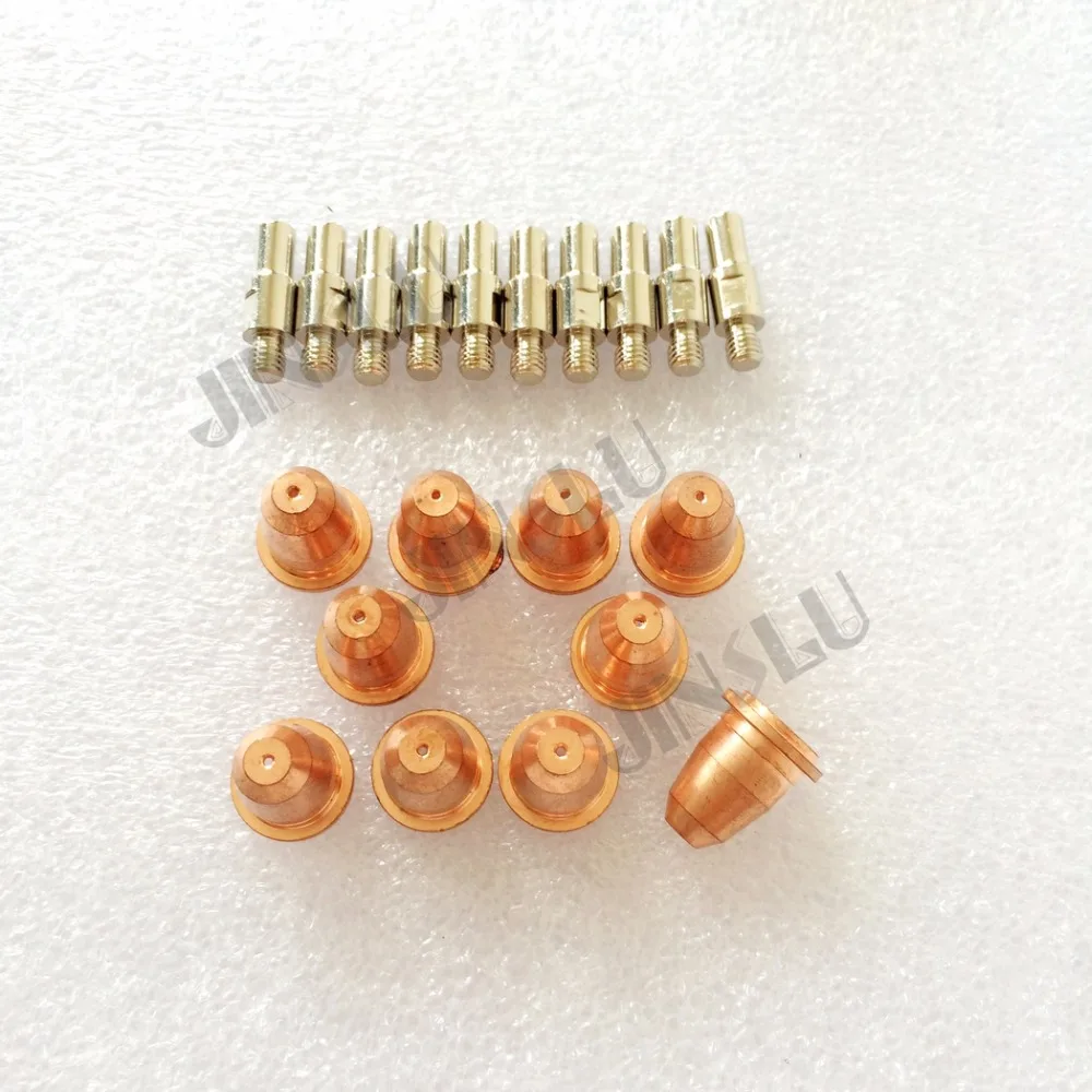 

S45 Trafimet Plasma Cutting Torch Consumables Parts Tip PD0116-08 50PCS & Electrode PR0110 50PCS