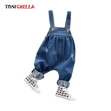 Детские джинсы; джинсовые комбинезоны для мальчиков и девочек; повседневные брюки для малышей; сезон весна-лето; хлопчатобумажный Детский комбинезон; комбинезоны для малышей; CL5268