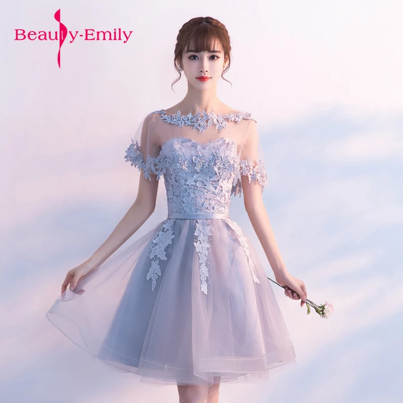 

Beauty Emily cappa appliques prom gown dress for graduation Evening Dresses long Party Elegant Vestido De Festa free shipping