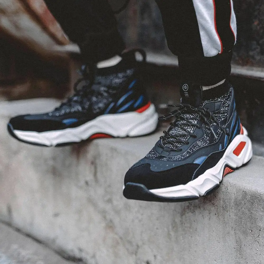 2019 New Xiaomi Freetie Fashion Men Women Shoes Flying Woven Leather Stitching Upper Breathable Soc