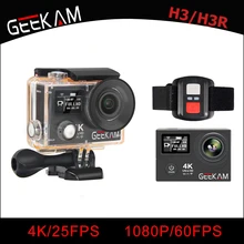 GEEKAM H3/H3R Action Camera 4K Wifi Ultra HD 170D Go 30M Waterproof Mini Cam Pro Double Screen Swim Sports Camera Hero 4 style