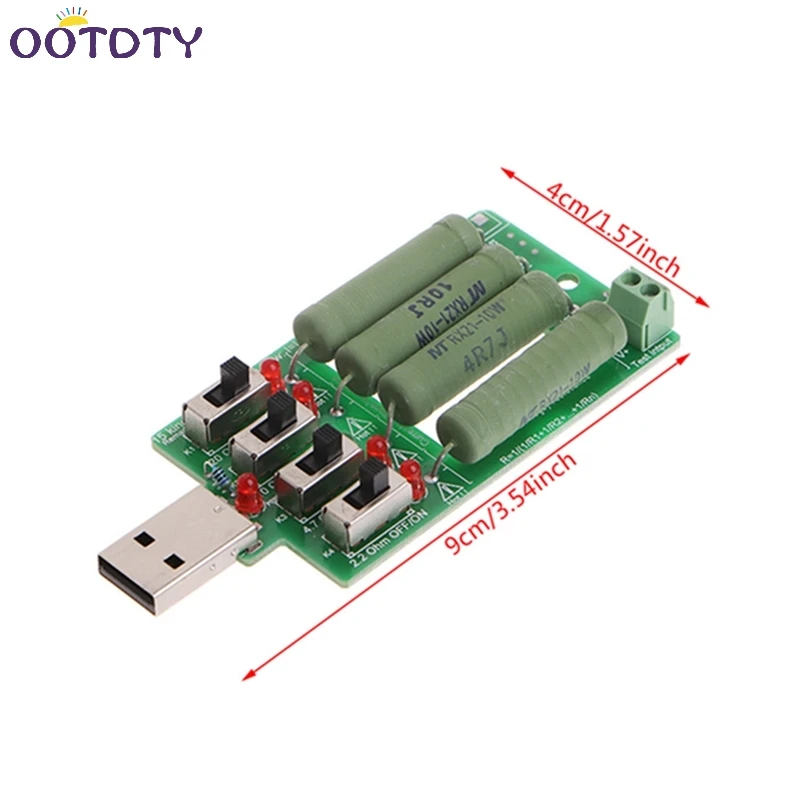 USB электронный сопротивление разряда нагрузки резистор Регулируемый 15 тестер тока