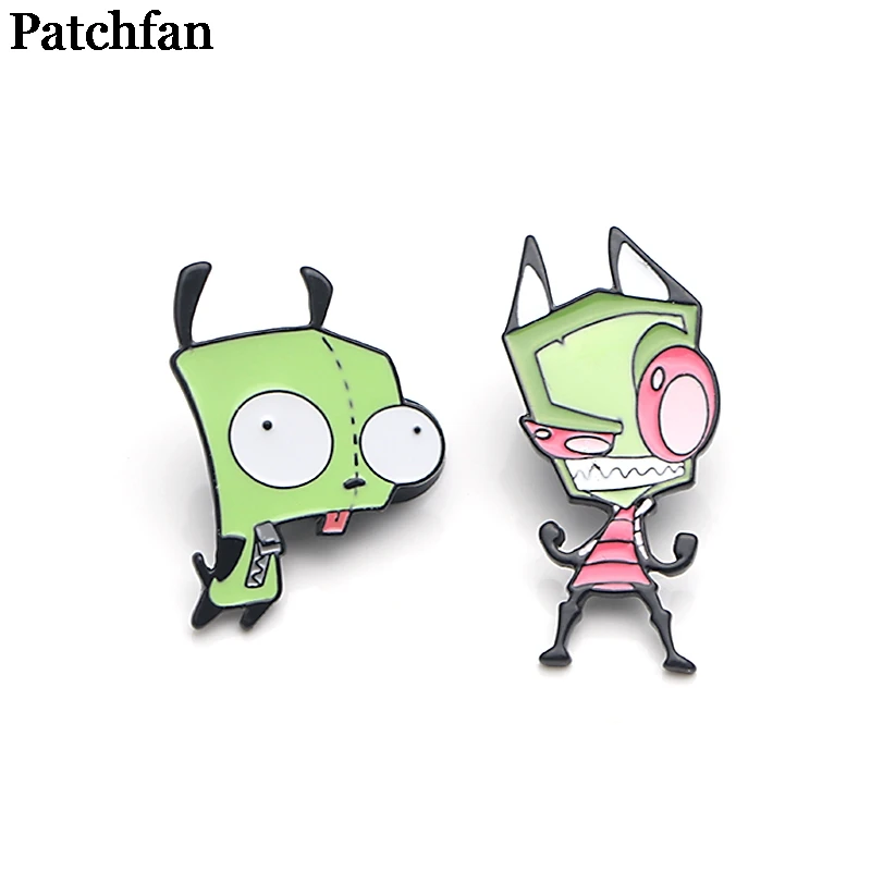 Patchfan Alien броши для мужчин и женщин гордость цинка Эмаль на булавке медаль за