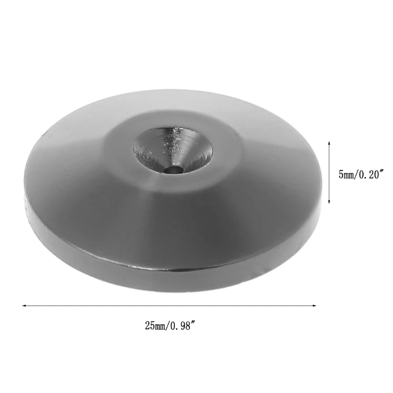 Коры Pro Новые 4 шт. изоляционный шип Стенд Подставка для ног Динамик усилитель Никель покрытием конус из неблагородного металла Черный изоляционный шип