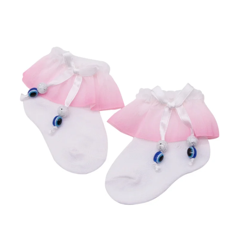 

Pretty Princess Supplies Babys Girl Patchwork Cotton Casual Mesh Bow Socks Princess Party Socks Babys girl Autumn Winter Sock