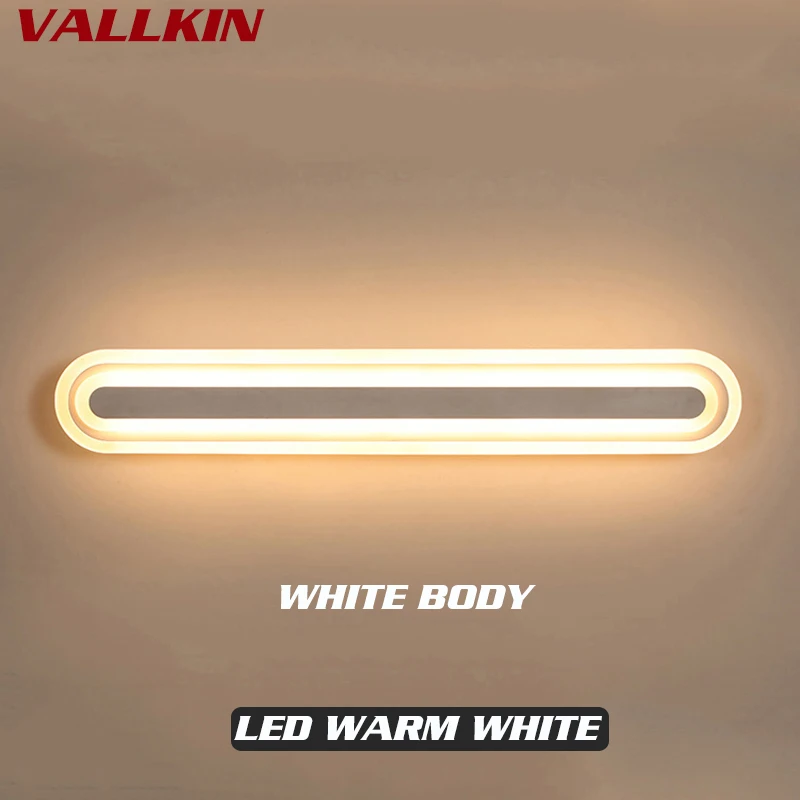 موردن مكافحة الضباب للماء الاكريليك مرآة ضوء LED الحمام الجدار مصباح موجز داخلي الغرور الإضاءة تركيبات الشمعدان للمنزل السرير موردن مكافحة الضباب للماء الاكريليك مرآة ضوء LED الحمام الجدار مصباح موجز داخلي الغرور الإضاءة تركيبات الشمعدان للمنزل السرير