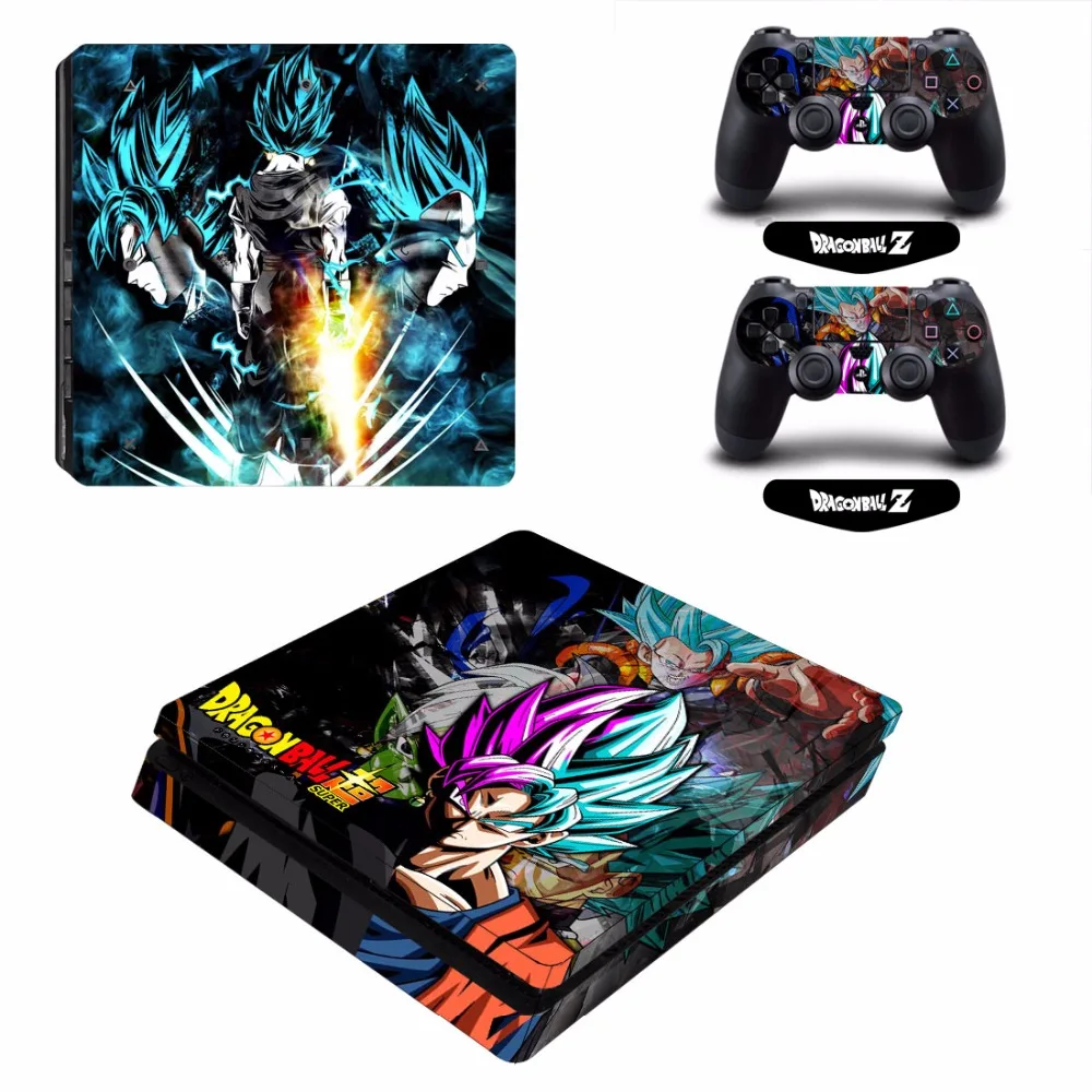 ARRKEO Dragon Ball Son Goku виниловая наклейка PS4 тонкая для PlayStation 4 консоль + 2 контроллера