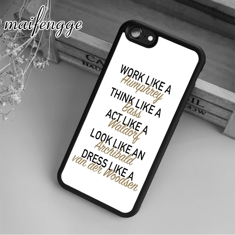 Maifengge Сплетница чехол для iPhone 5 6 6s 7 8 plus X XR XS max 11 12 Pro Samsung Galaxy S7edge S8 S9 S10 | Мобильные