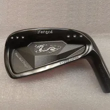 Абсолютно 8 шт танец с драконом Железный набор черный Гольф кованые железные клюшки для гольфа 3-9 P сталь/графитовый Вал с крышкой головы