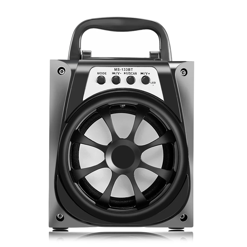 

MS - 133BT Portable High Power Output FM Radio Wireless Bluetooth Speaker Support AUX Function Songs Track