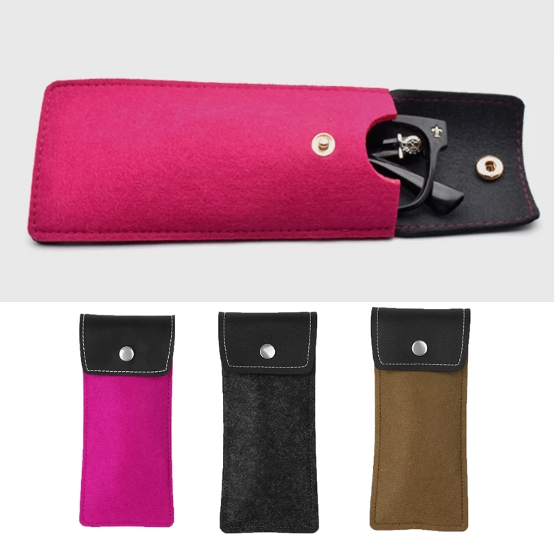 

Free Shipping Hot Sale Faux Leather Soft Brief Glasses Bag Pouch Sleeves Sunglasses Lens Case Protector 2018 New Fashion
