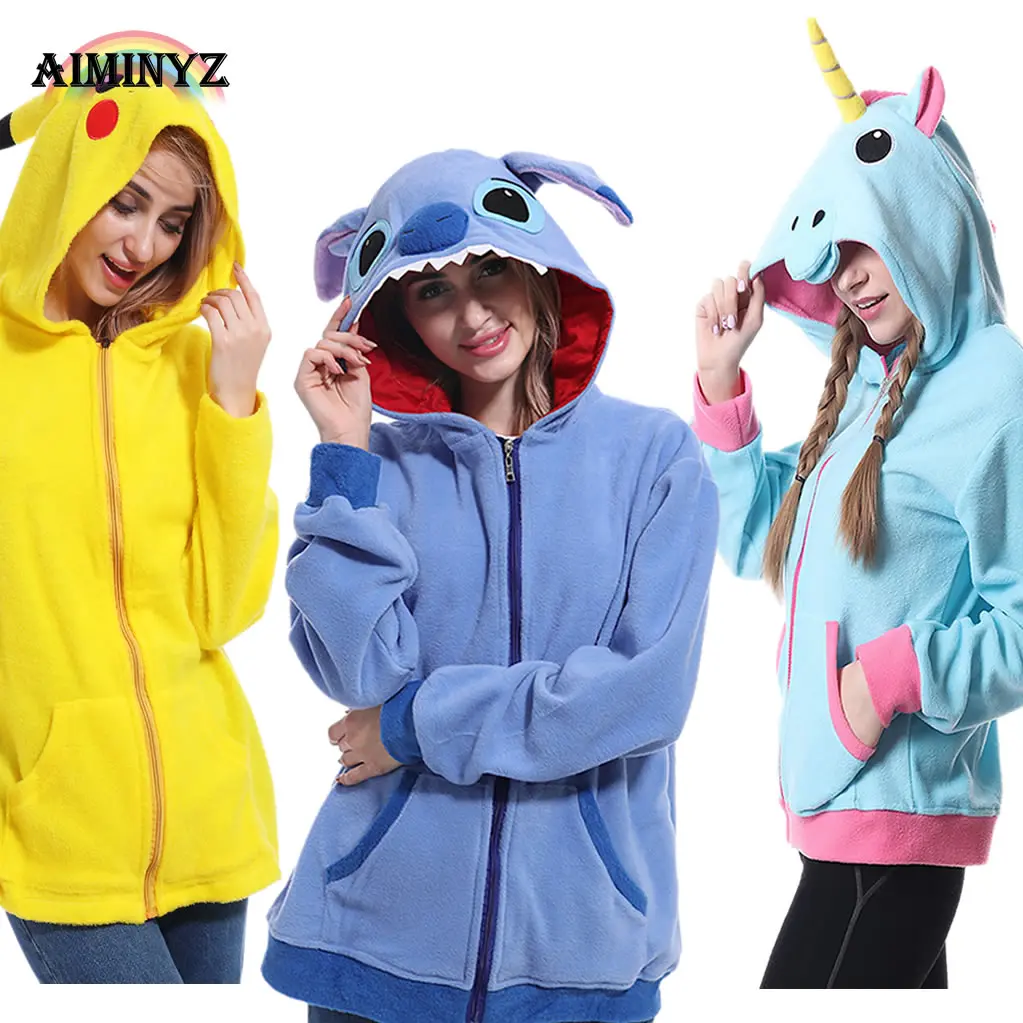 AIMINYZ 2018 Одежда для взрослых в стиле унисекс с изображением животных единорога