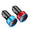Universal 12V-24V  Fast Dual USB Car Charger Adapter LED Display 5V 3.1A Auto ABS USB Car Phone Charger for iPhone Huawei ► Photo 2/6