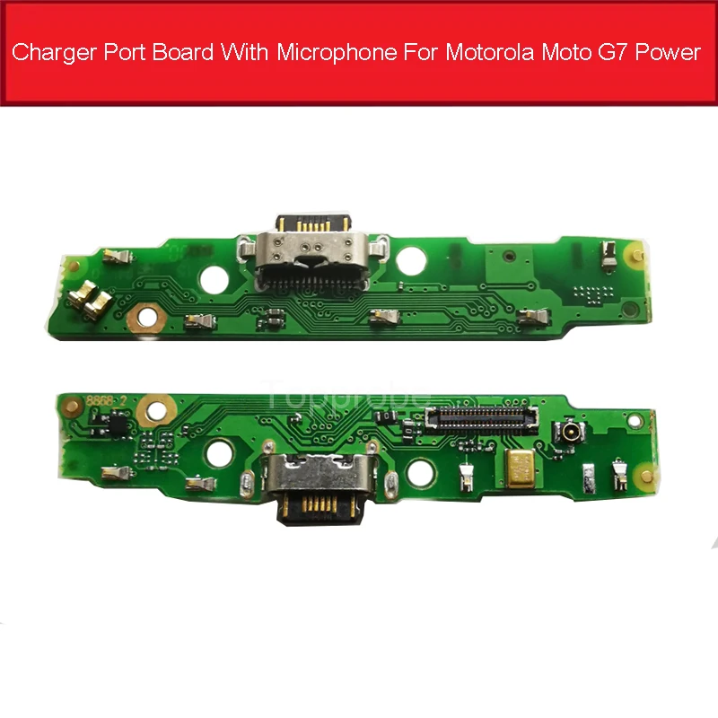 

Usb Charging Jack Port Board For Motorola Moto G7 POWER Usb Charger Connector Module USB Charger Board Replacement Repair Parts