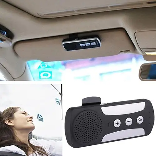 

Bluetooth 3.0 Handfree Dual Link Visor Mount Car Multipoint Speakerphone Kits