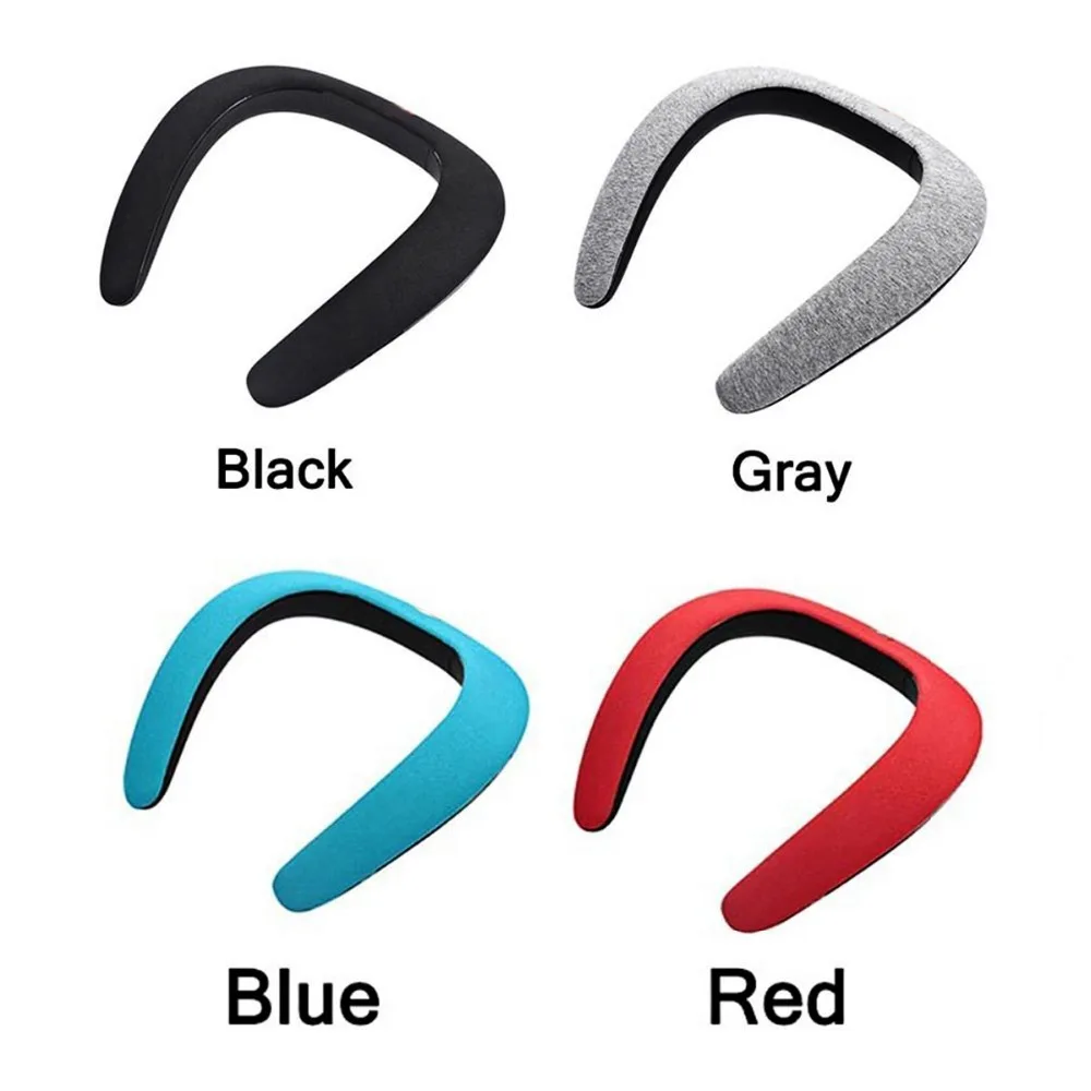 SOONHUA Portable Wireless Bluetooth Earphone Speaker Wearable Stereo Bass Speakers Neckband Sports Headphone Mp3 Subwoofer