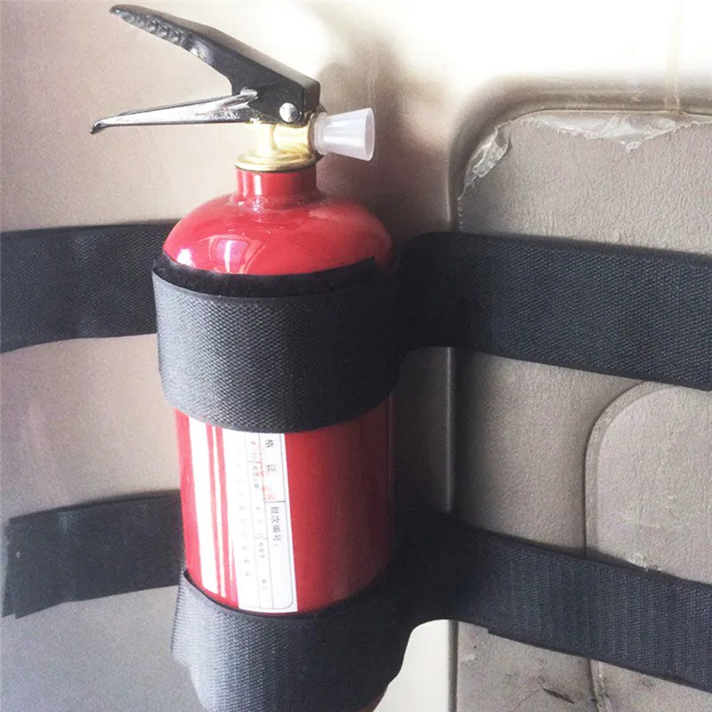 

2Pcs/set High Quality Convenient Solid Safe Universal Car Fire Extinguisher Fixing Band Holder Mounting Belt Cage Bracket#282168