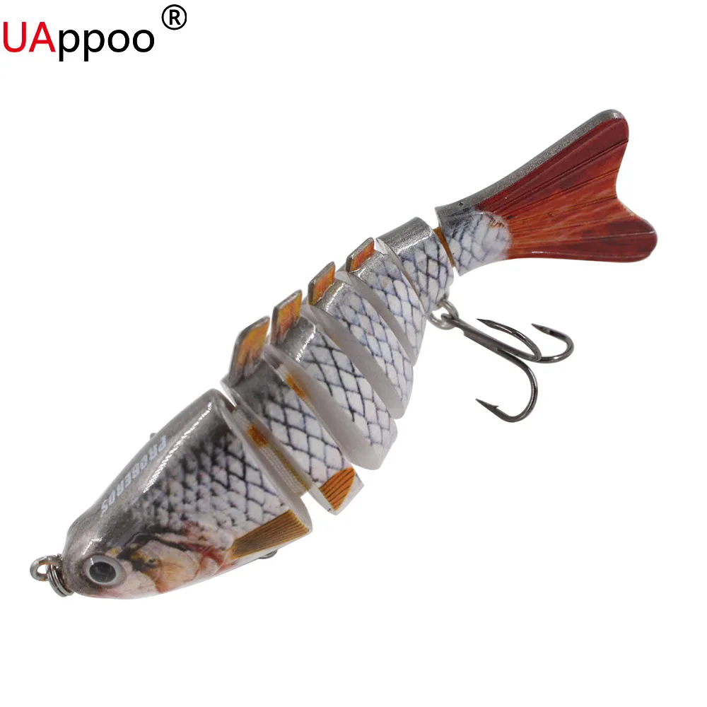 Wobbler Lifelike Fishing Lure 7 Segment Swimbait Crankbait Hard Bait Slow 10cm 15g Artificial Lures Tackle Sinker Winter Carp (2)
