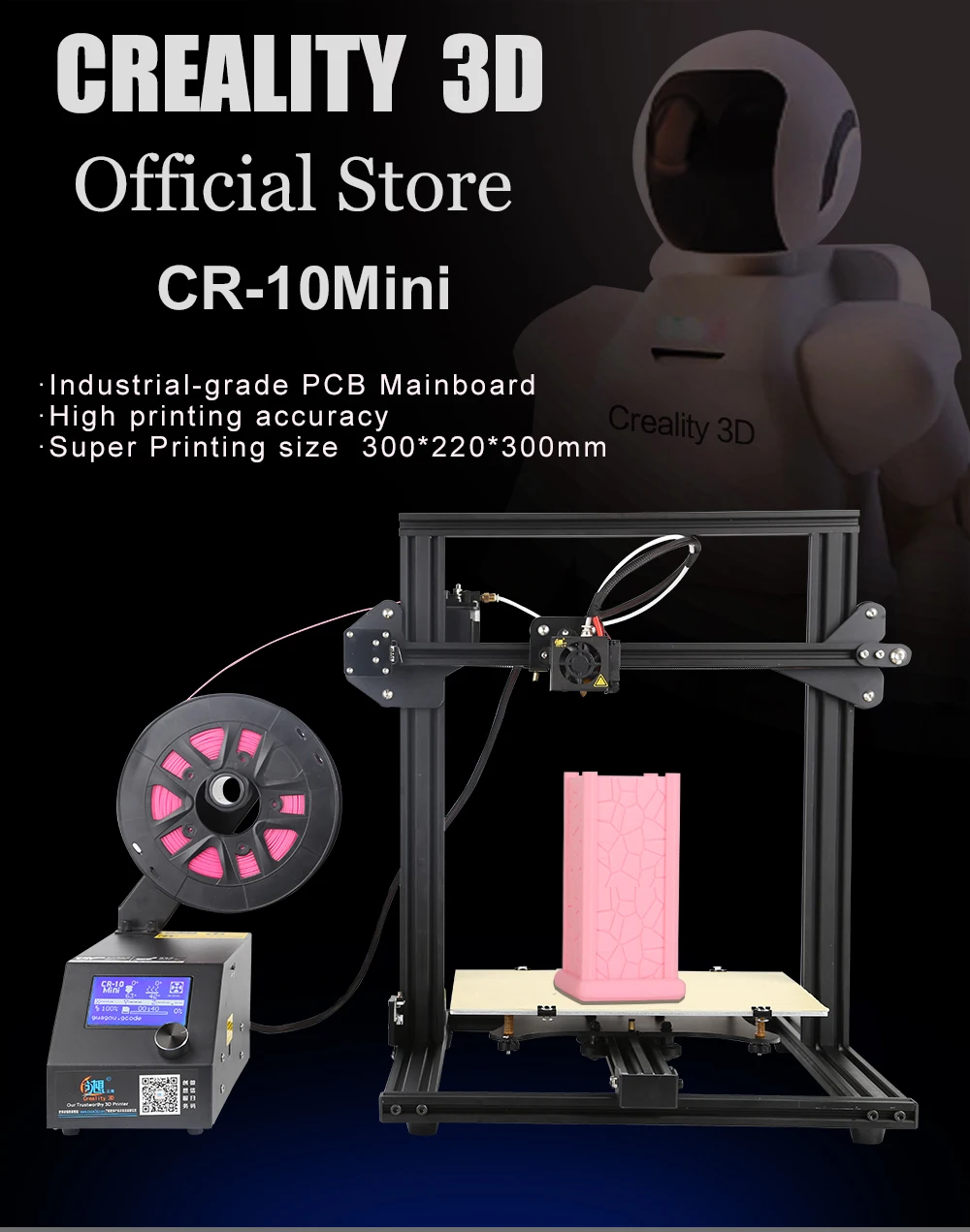 CR-10 мини 3D принтер DIY Набор легко собрать печать с продолжением отключения питания большой размер Prusa i3 принтер 3D Creality 3D