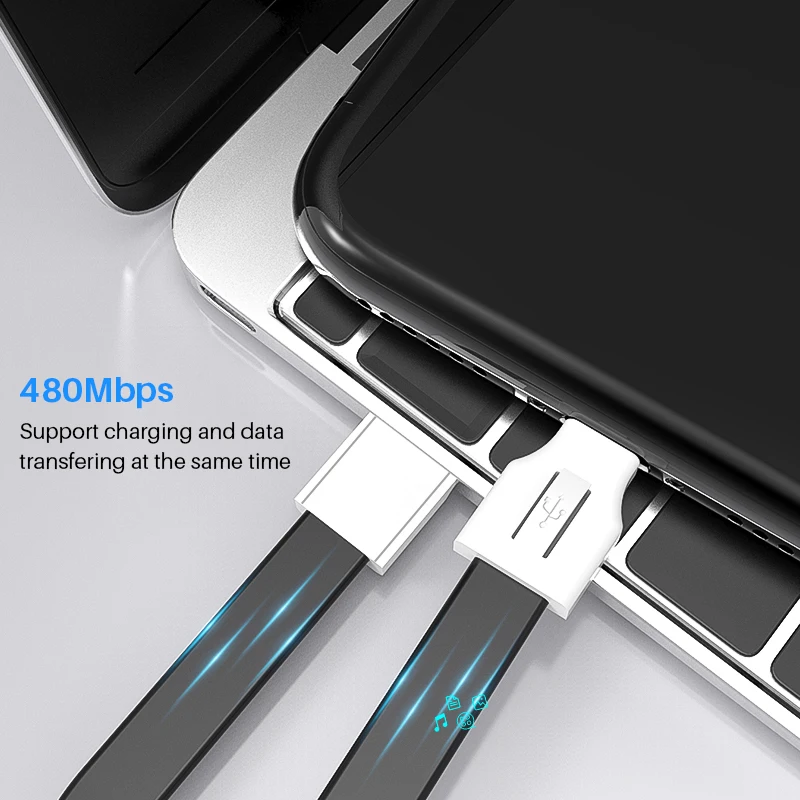 YBD брелок USB кабель для iPhone huawei Xiaomi зарядное устройство type C Micro USB кабель для samsung Galaxy зарядный телефонный кабель провод