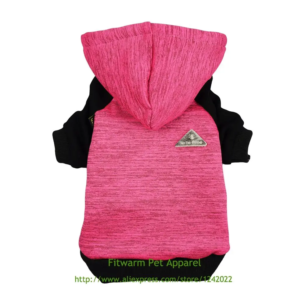 

Fitwarm Pet Clothes Sweatshirts for Dog Coats Hooded Jackets, Pink Free Shipping XS Small Medium Large Yorkie