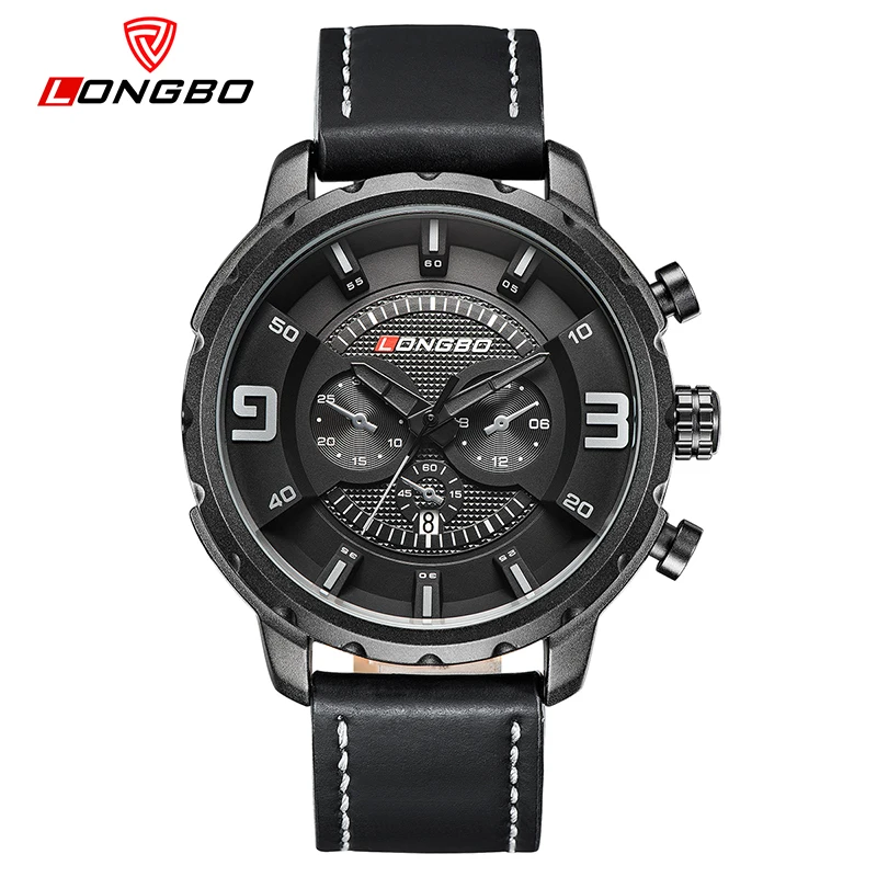 

Longbo Brand Top Designer Fashion Men Watches Calendar Japan Movement Analog Quartz Watch Clock Gift saat Watch for Male 3011