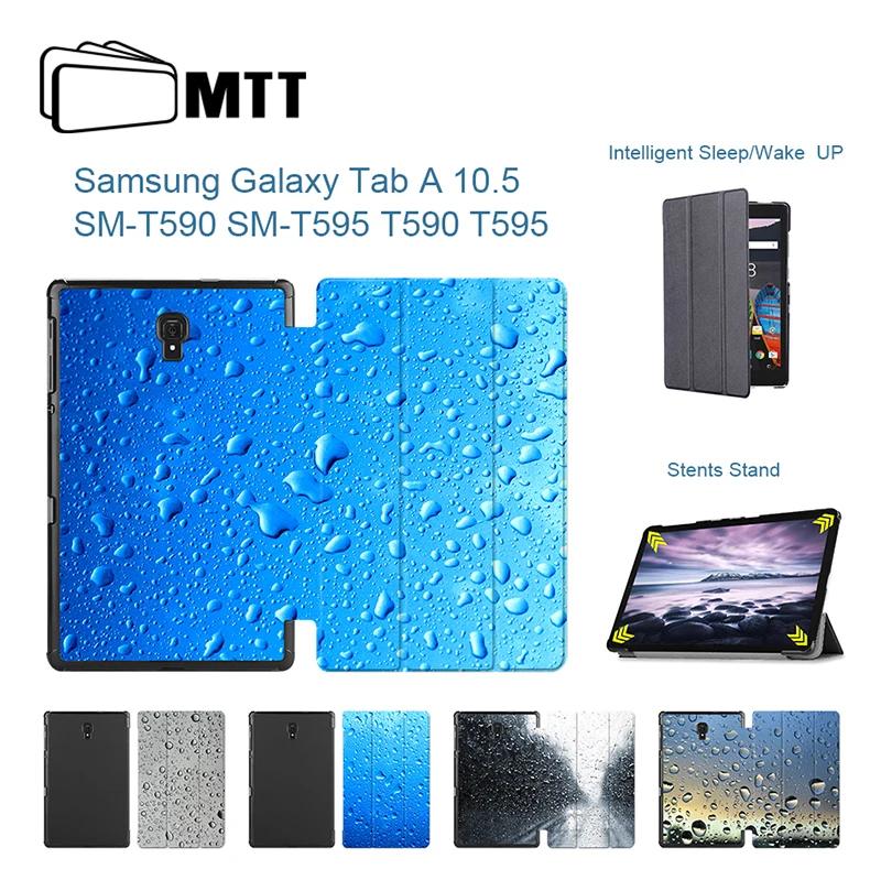 

MTT Raindrops Case For Samsung Galaxy Tab A 10.5" T590 T595 T597 Magnetic Case SM-T590 SM-T595 Cover Funda Tablet Stand Shell