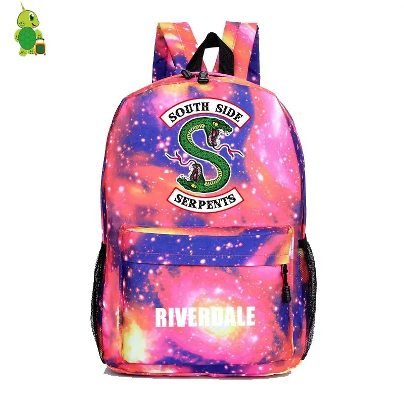 Riverdale الجنوبية الجانب على ظهره Mochila الحقائب المدرسية للفتيات الفتيان النساء الرجال عارضة السفر حقيبة غالاكسي حقائب كتب للأطفال أطفال هدية Riverdale الجنوبية الجانب على ظهره Mochila الحقائب المدرسية للفتيات الفتيان النساء الرجال عارضة السفر حقيبة غالاكسي حقائب كتب للأطفال أطفال هدية