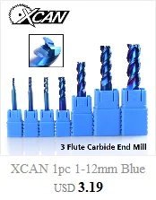 XCAN 10 шт./компл. 1,2 мм до 0,3 мм PCB мини сверло Вольфрамовая сталь карбид для печати печатная плата ЧПУ сверла машина