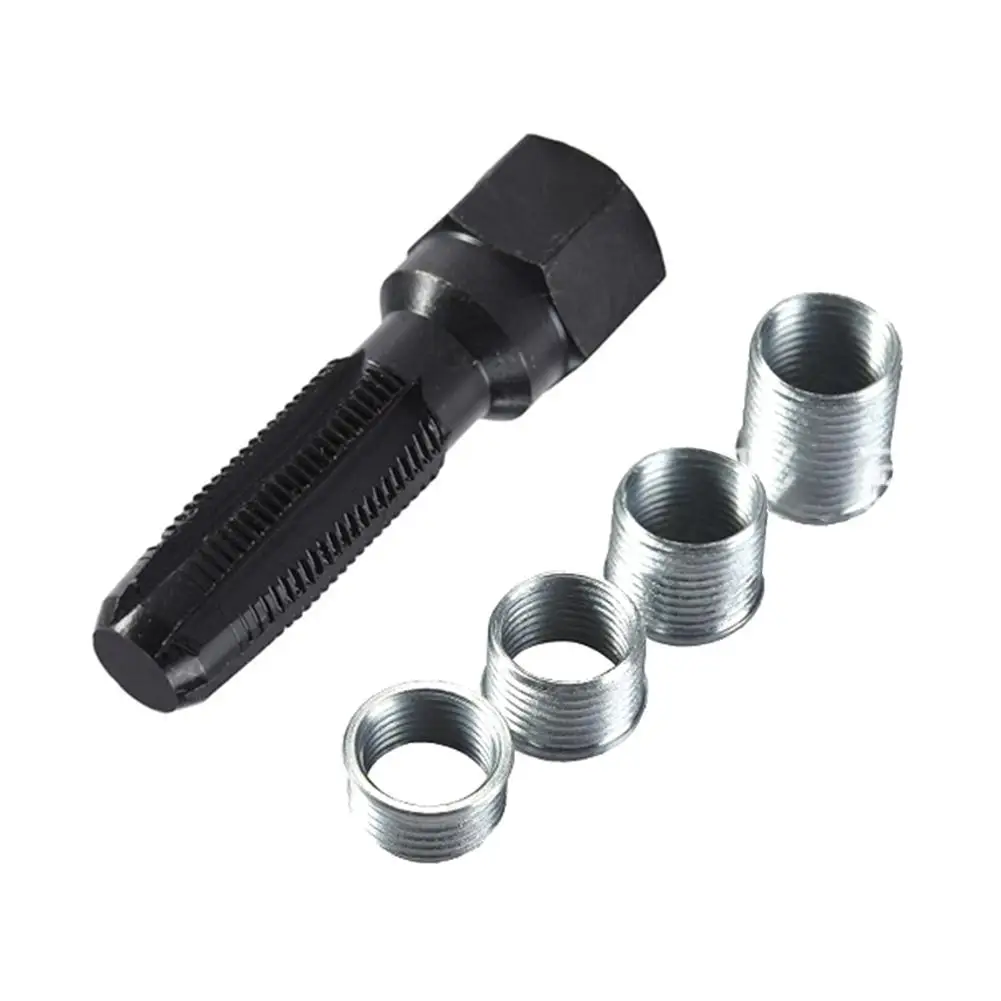 

5PCS 14MM 14*1.25 Thread Repair Spark Plug Wire Tapping Spark Plug Hole Repair Tool
