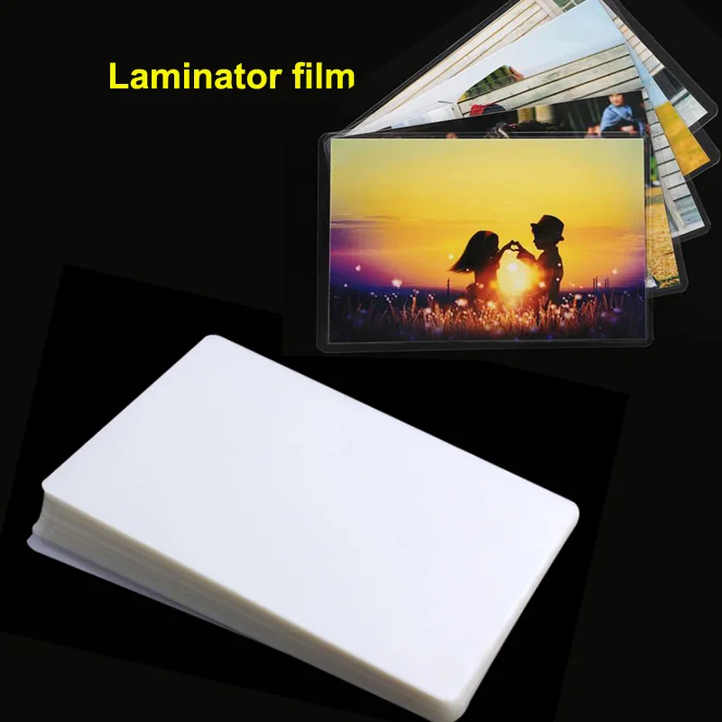 

100 Sheets/Pack A4 R4 6inch 70mic Thermal Laminator Flim PET+EVA Material 100Pcs/Pack for Photo/Files/Card/Picture Laminating